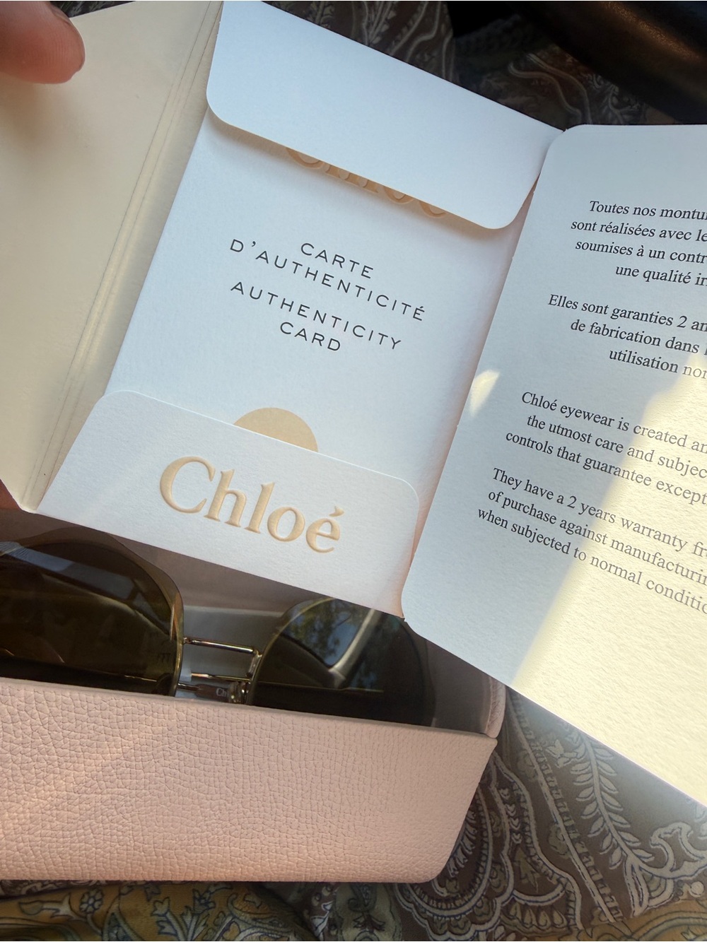 New Rare Chloe Gold Frame Brown Gradient Round Scalloped Sunglasses - Picture 6 of 16
